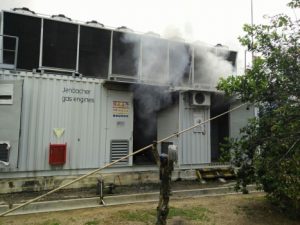 Mesin Pembangkit Listrik Tenaga Gas di Tanjabbar Terbakar