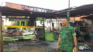 Kebakaran Asrama TNI, Diduga berasal Dari Kompor Gas Meledak
