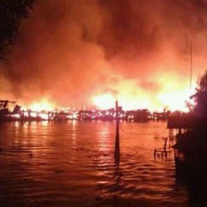 Puluhan Rumah di Simburnaik Ludes Terbakar