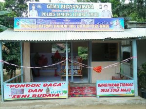 Warga Dusun Sukamaju Miliki Pondok Baca Bhayangkara