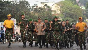 Kapolda Jambi dan Pangdam II/Sriwijaya Buka Start Jalan Bersama di HUT Infanteri ke 70