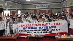 Jokowi-Ma’ruf Amin Orang Baik, Da’i, Ulama dan Ustadz di Jambi Gelar Deklarasi Dukungan