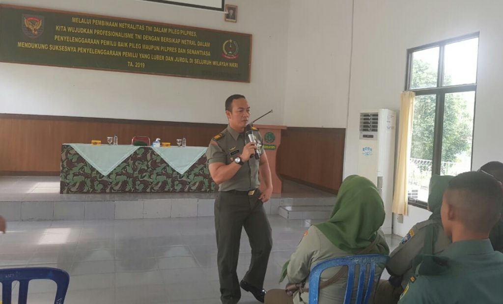 Kodim 0415/Batanghari Gelar Netralitas TNI Pada Pileg dan Pilpres 2019