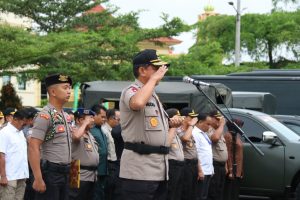 Kapolda Jambi Pimpin Apel Bersama TNI-Polri BKO Polda Jambi