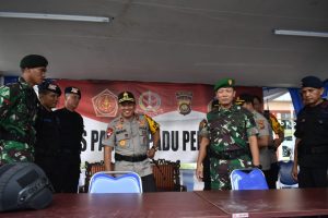 Kapolda Jambi dan Danrem 042/Gapu Tinjau Pos PAM Pemilu 2019