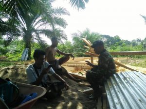 Kopda Sisri Hadi Sosialisasikan Program TMMD di Desa Ladang Peris
