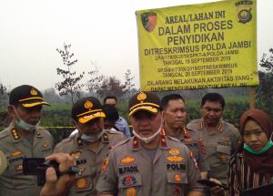 Di Jambi, Bareskrim Mabes Polri Segel 7 Perusahaan Pembakar Lahan