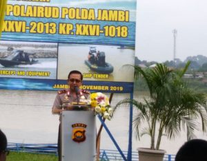 Kapolda Jambi Resmikan Kapal Patroli Baru Ditpolairud