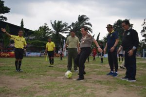 Kapolda Jambi Buka Turnamen Sepak Bola Mini Danrem Cup 2019