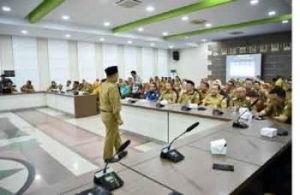 Wako Maulana Pimpin Rapat Evaluasi Bersama  Kementrian Kominfo RI