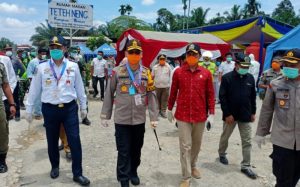 Bersama Kapolda, Ketua DPRD Provinsi Jambi Tinjau Posko Penanganan Covid-19 Diperbatasan