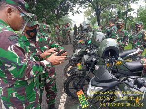 Kodim 0415/Batanghari Periksa Kondisi Randis Prajurit TNI AD