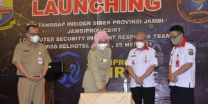 Pj Gubernur Launching Tim Tanggap Insiden Siber Provinsi Jambi