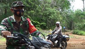 Sinergitas di TMMD, TNI-Polri Patroli Bersama 