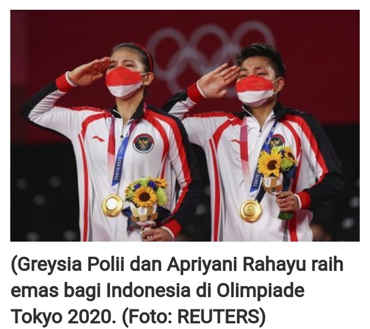 Raih 5 Medali di Olimpiade Tokyo 2020, Indonesia Bikin Malu Malaysia hingga Thailand