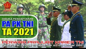 TNI Buka Pendaftaran Calon Perwira Prajurit Karir 2021 Lulusan D4-S1, Yuk Daftar
