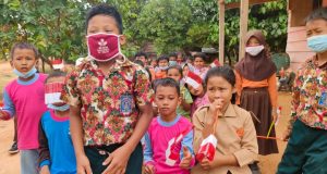 Murid SD di Lokasi TMMD Gembira TNI Telah Banyak Membantu