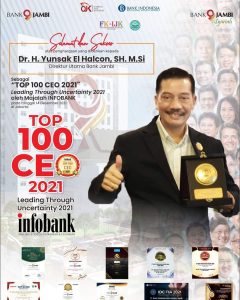 Dirut Bank Jambi Terima Penghargaan Top 100 CEO