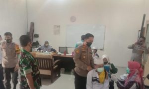 Kapolsek Jaluko Monitoring Vaksin di Ponpes Tahfis Al Quran