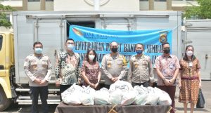 Polda Jambi Terima Bantuan Ribuan Paket Sembako Dari Bank Mayapada
