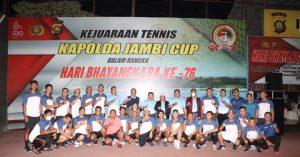 Kapolda Jambi Buka Kejuaraan Tenis Kapolda Cup