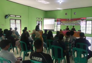 Dinas Kehutanan Provinsi Jambi dan Satgas TMMD Sosialisasi Antisipasi Karhutla 