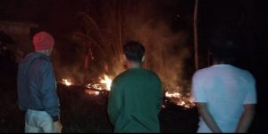 Kebakaran di Lokasi TMMD, Satgas Bantu Padamkan Api 