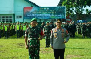 Kapolda Jambi Pimpin Apel Gabungan Persiapan PAM RI 1