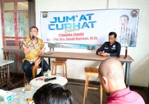 Jumat Curhat, Ditreskrimsus Polda Jambi Diskusi Bersama Pemerhati Lingkungan 