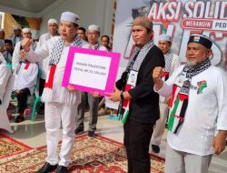 Peduli Palestina Menggema dari Bumi Merangin, Pj Bupati H Mukti, Salurkan Donasi Rp 72.129.000,-