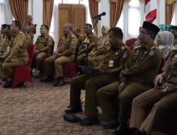 H Mukti Pimpin Rapat Laporan Kinerja Pj Bupati, Bidang Inovasi dan Matrik 10 Indikator