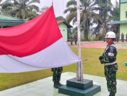 Kasdim 0420/Sarko Pimpin Upacara Bulanan, Tingkatkan Disiplin dan Semangat Prajurit