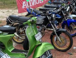 Ratusan Motor Modifikasi Ramaikan Kontes di SMK 2 Merangin