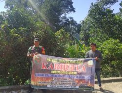 Babinsa Koramil 420-06 Muara Siau Laksanakan Sosialisasi dan Patroli Karhutla di Desa Durian Mukut