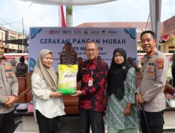 Dengan Menggandeng Perum Bulog, Polres Merangin Launching Gerakan Pangan Murah Beras SPHP, Sebanyak 3,5 Ton Beras Ludes Terjual