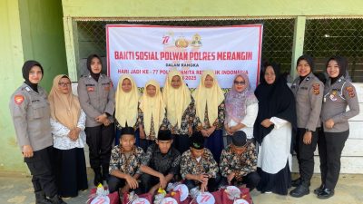 Polwan Polres Merangin Gelar Bakti Sosial dalam Rangka Hari Jadi Polwan RI ke-77